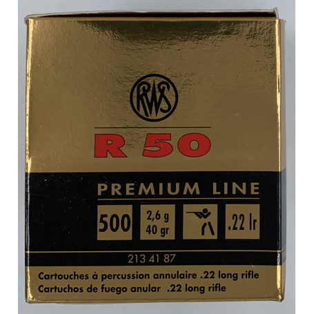 500 MUNITIONS RWS R50 .22lr 40gr / 2,59g