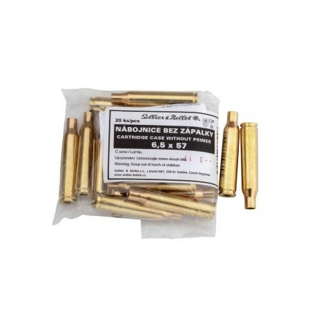 100 DOUILLES 6.5x57 SELLIER & BELLOT