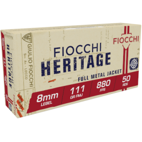 100 MUNITIONS FIOCCHI HERITAGE 8mm LEBEL 100 MUNITIONS FIOCCHI HERITAGE 8mm LEBEL