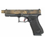 Pistolet Legacy Armament Glock 17 Gen5 CUSTOM- Brun Bronze Hexa Camo