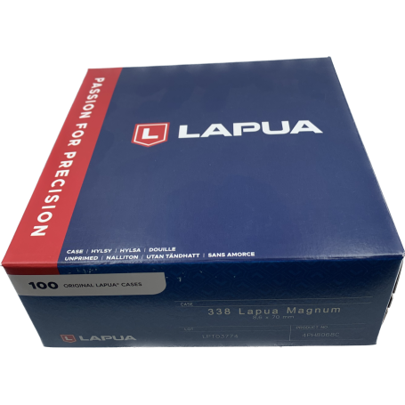 DOUILLES 338 LAPUA MAGNUM BOITE DE 100