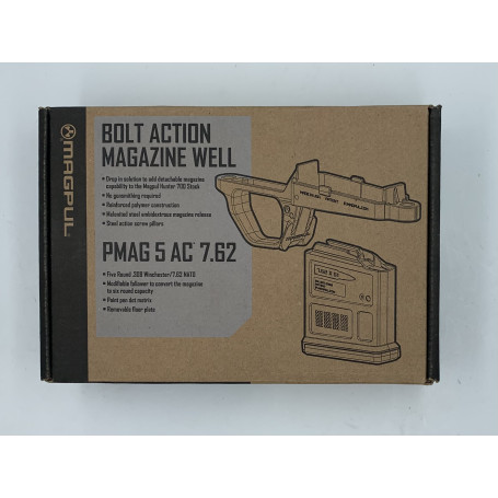 PUIT DE CHARGEUR + CHARGEUR POUR CROSSE MAGPUL HUNTER