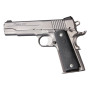POIGNEE HOGUE 1911 Govt. Model: Cobblestone OverMolded Rubber Grip Panels with Palm Swells - Black