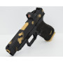 Glock 48 Shield CUSTOM LEGACY - Gold Black Hexa - Cal 9x19