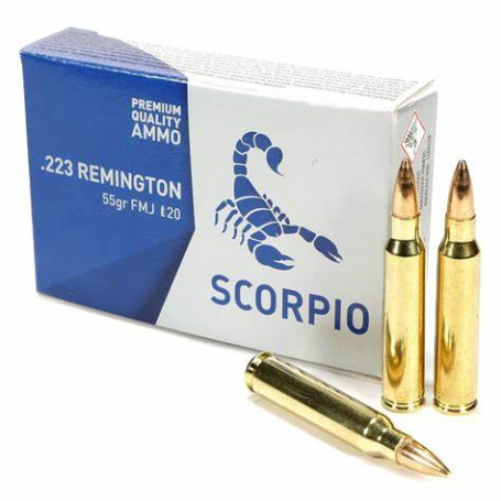 MUNITIONS STV cal.223 Rem FMJ Scorpio 55gr LES 500