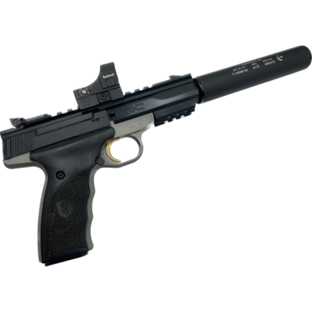 Browning Buck Mark Black Label fileté Cal 22 lr + BUSHNELL RXS100 + MODERATEUR B&T