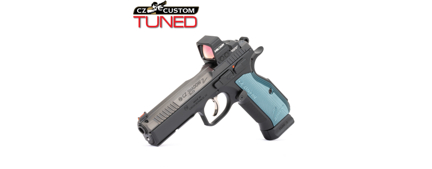 Pistolets CZ Custom – Armes de match CZ préparées.